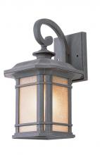  5821 RT - San Miguel Collection, Craftsman Style, Armed Wall Lantern with Tea Stain Glass Windows